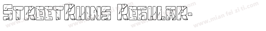StreetRuins Regular字体转换